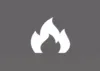 Symbol stilisierte Flamme